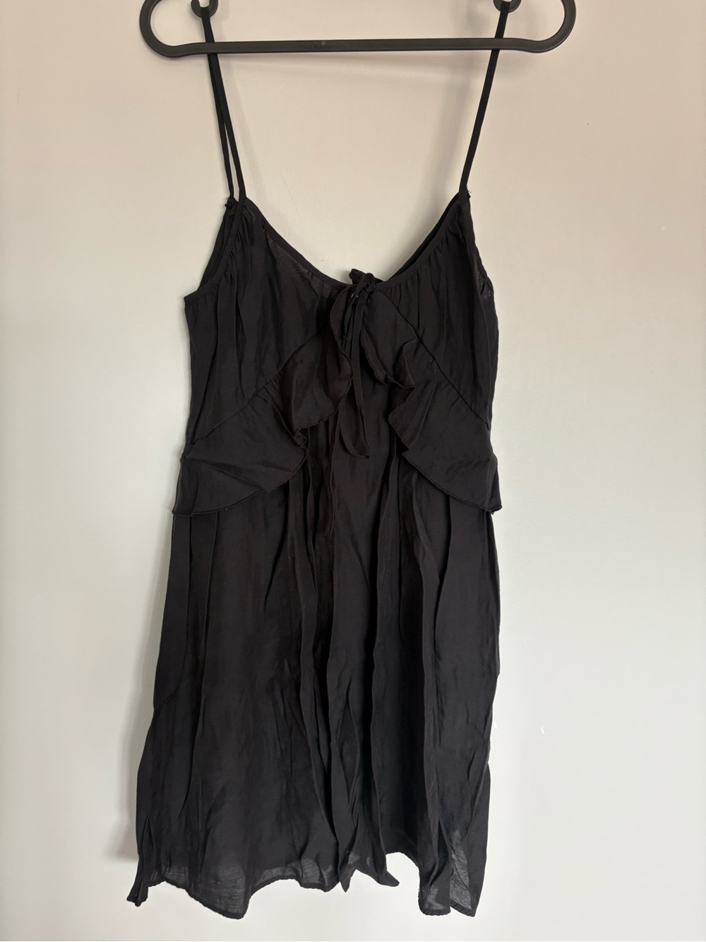 H&M Divided Black Spaghetti Strap Mini Dress